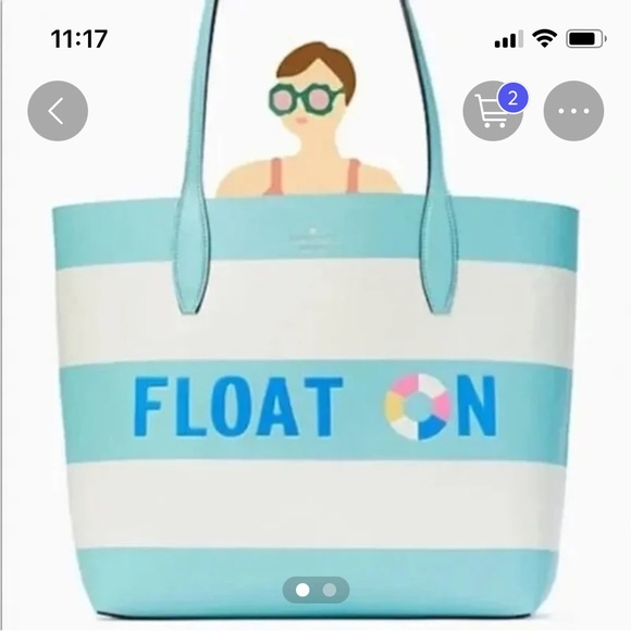 Kate Spade Float On Tote Bag - Picture 1 of 10